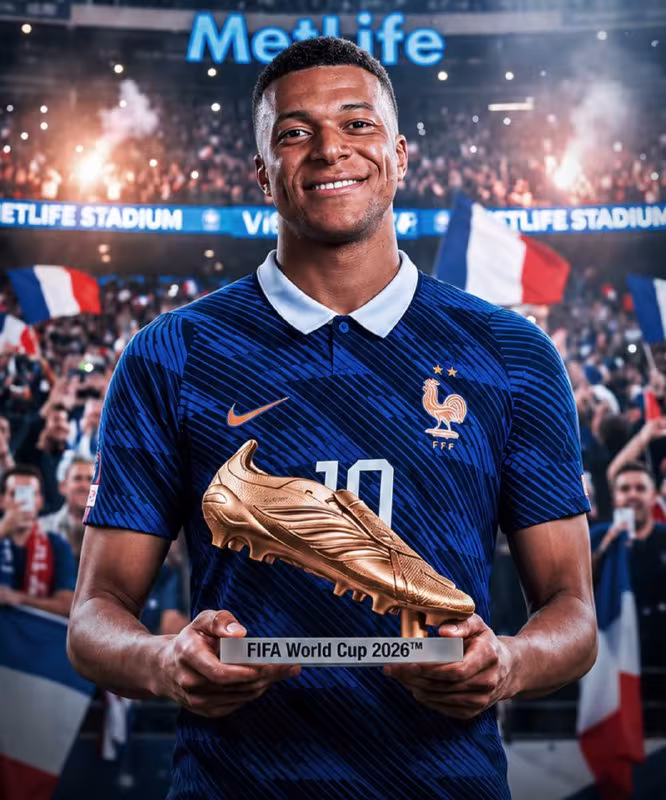 Kilian Mbappe jahon chempionatlarida ketma-ket ikki marta eng yaxshi to'purar bo'lgan ilk futbolchi