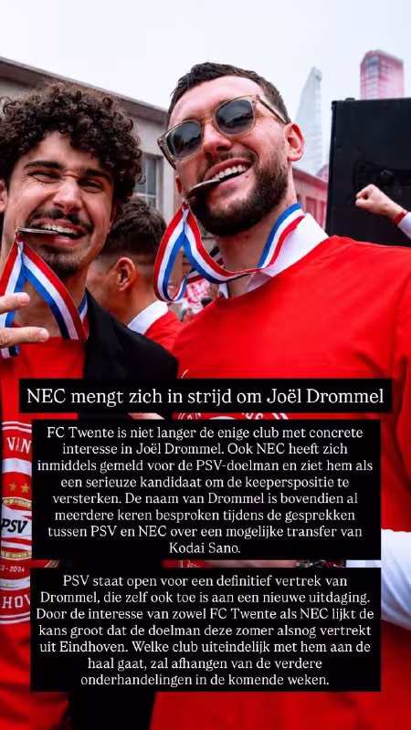 NEC darvozabon Yoel Drommelga qiziqish bildirmoqda