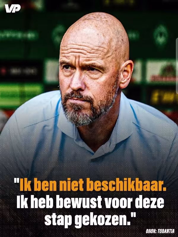 Erik ten Hag Niderlandiya terma jamoasini boshqarishdan voz kechdi