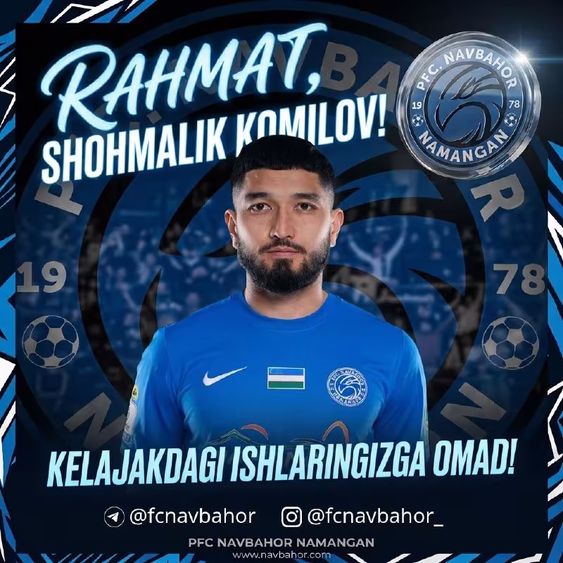 Shohmalik Komilov Navbahor bilan xayrlashdi
