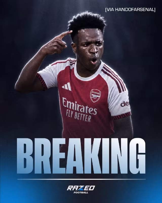 Vinisius Junior «Arsenal» bilan shaxsiy shartnoma shartlarini kelishib oldi