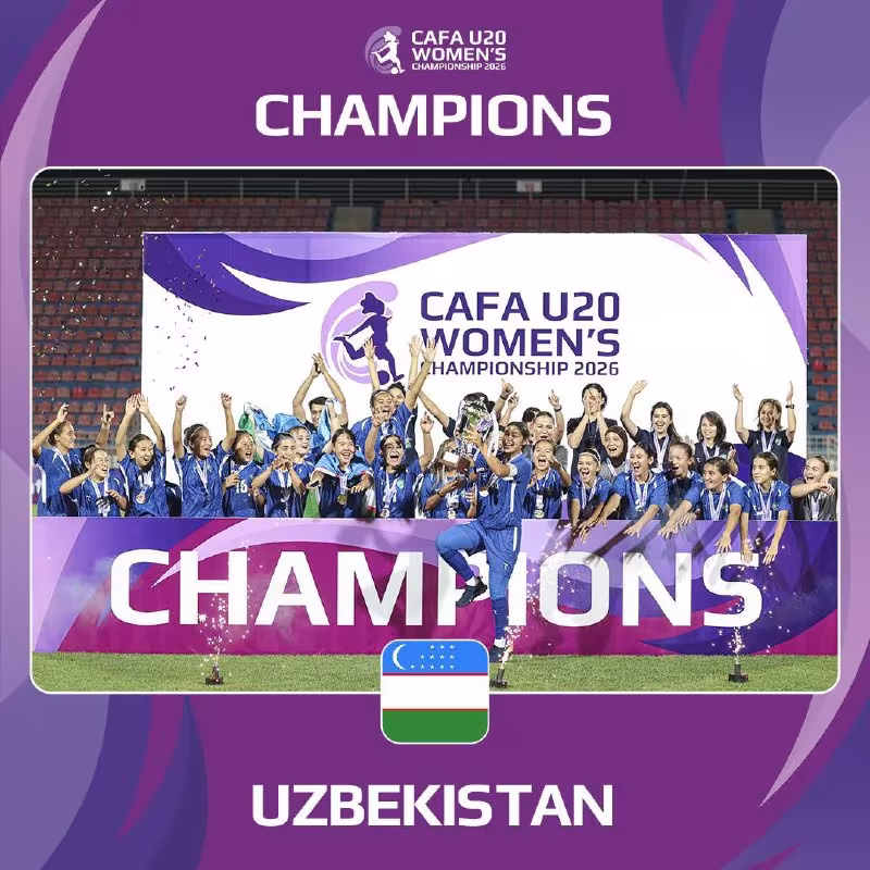 O'zbekiston U-20 qizlar terma jamoasi CAFA chempioni bo'ldi