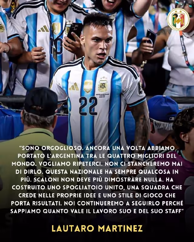 Lautaro Martines: Argentinaning muvaffaqiyatlari va Skalonining mehnati haqida