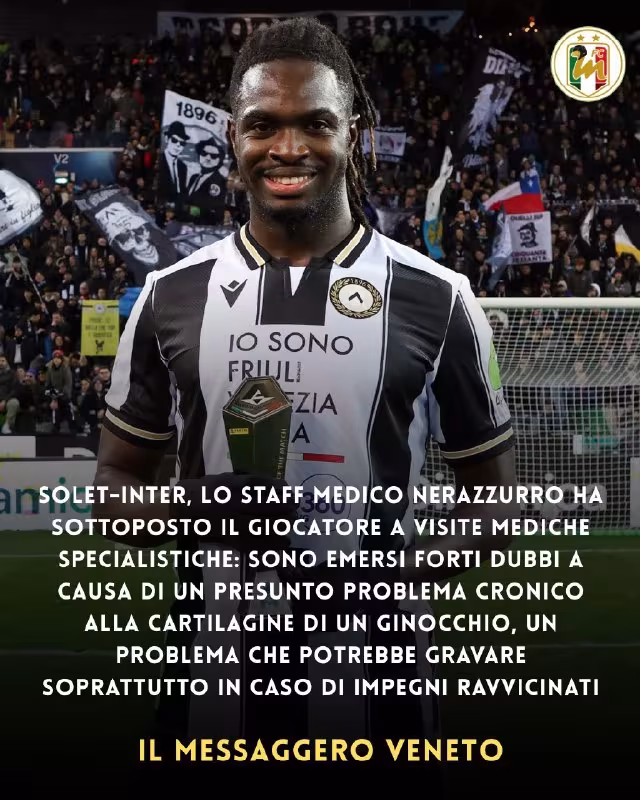 Sole va «Inter» o'rtasidagi transferda muammolar yuzaga keldi