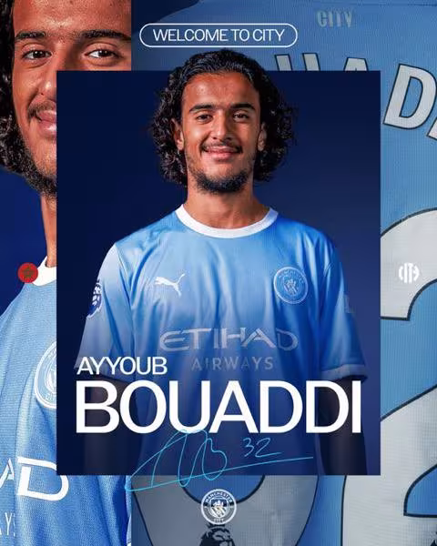 Manchester City Ayyub Bouaddini o'z safiga qo'shib oldi