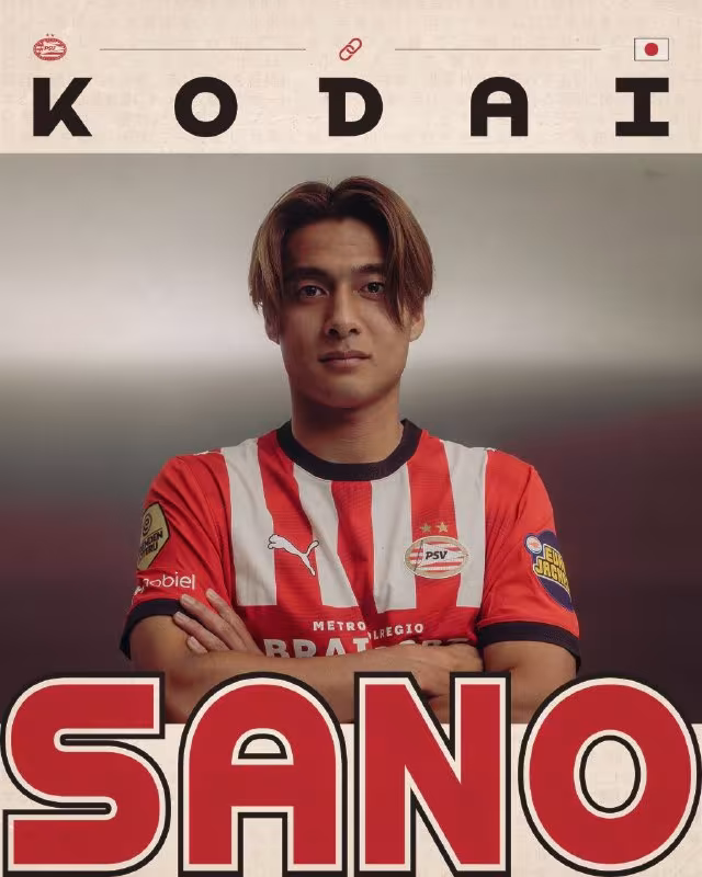 Kodai Sano PSV futbolchisiga aylandi