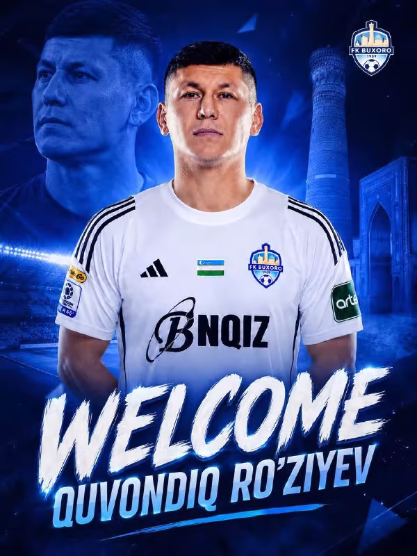 Quvondiq Ro'ziyev “Buxoro” futbolchisiga aylandi