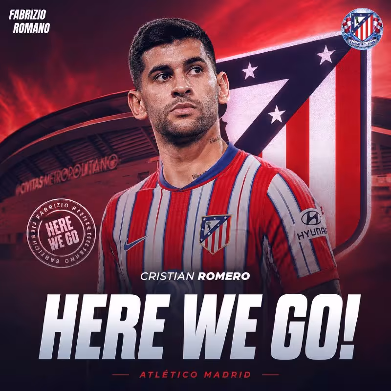 Kristian Romero «Atletiko»ga o'tmoqda