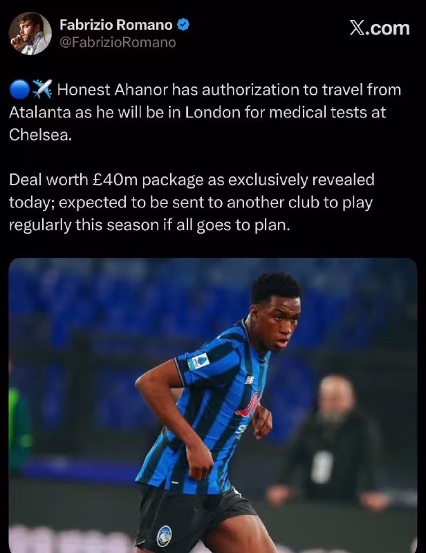 Tosin Adarabioyo "Chelsi"da tibbiy ko'rikdan o'tadi