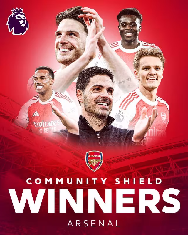 Arsenal Angliya Superkubogi sohibiga aylandi