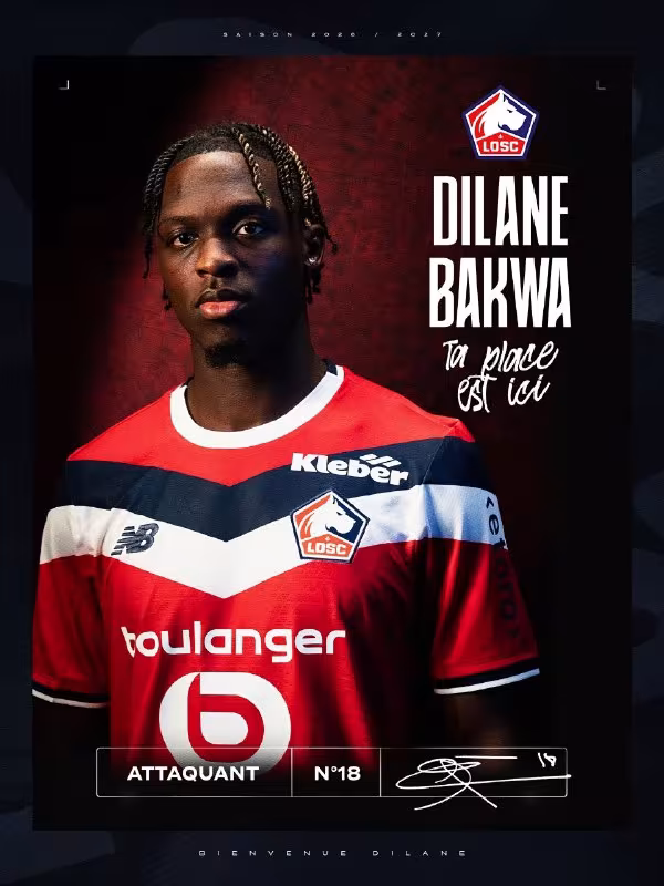 Dilane Bakva Lill safiga o'tdi