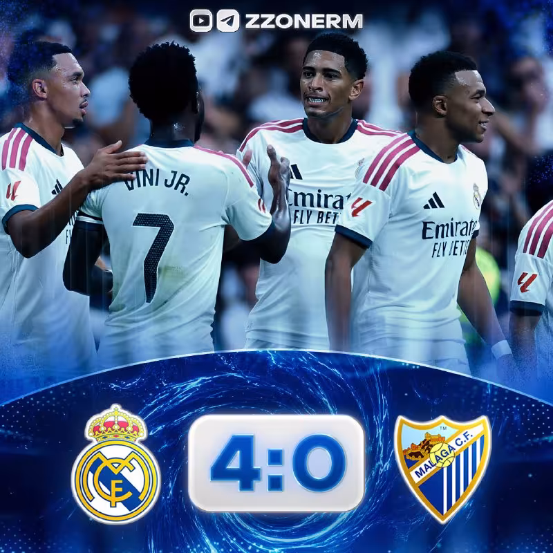Real Madrid 4:0 Malaga: Madridliklar yirik g'alabaga erishdi