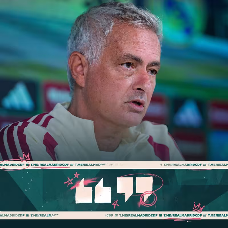 Joze Mourino «Real Sosedad»ga qarshi o'yin oldidan fikrlarini bildirdi