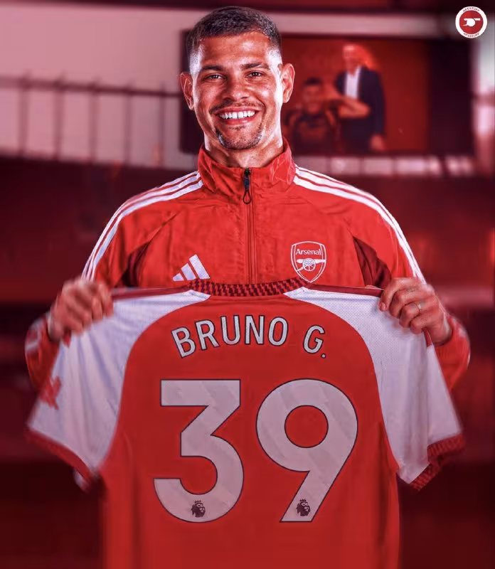 Bruno Gimaraish «Arsenal»da o'zining sevimli raqamini tanladi