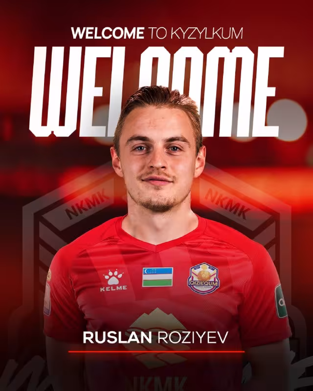 Ruslan Roziyev «Qizilqum» futbolchisiga aylandi