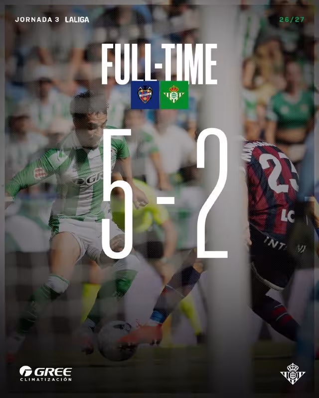 Real Betis mag'lubiyatga uchradi