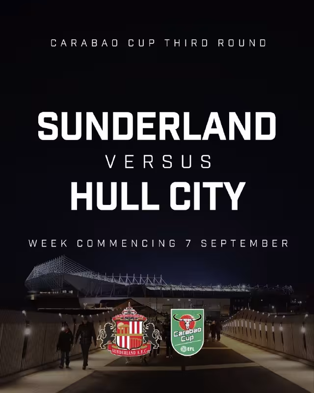 Sunderland Angliya Liga kubogi doirasida Hull City bilan bahs olib boradi