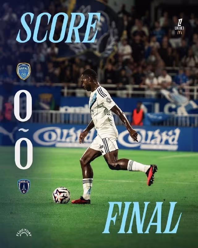 Trua 0:0 Parij FK: Liga 1 doirasidagi bahsli durang