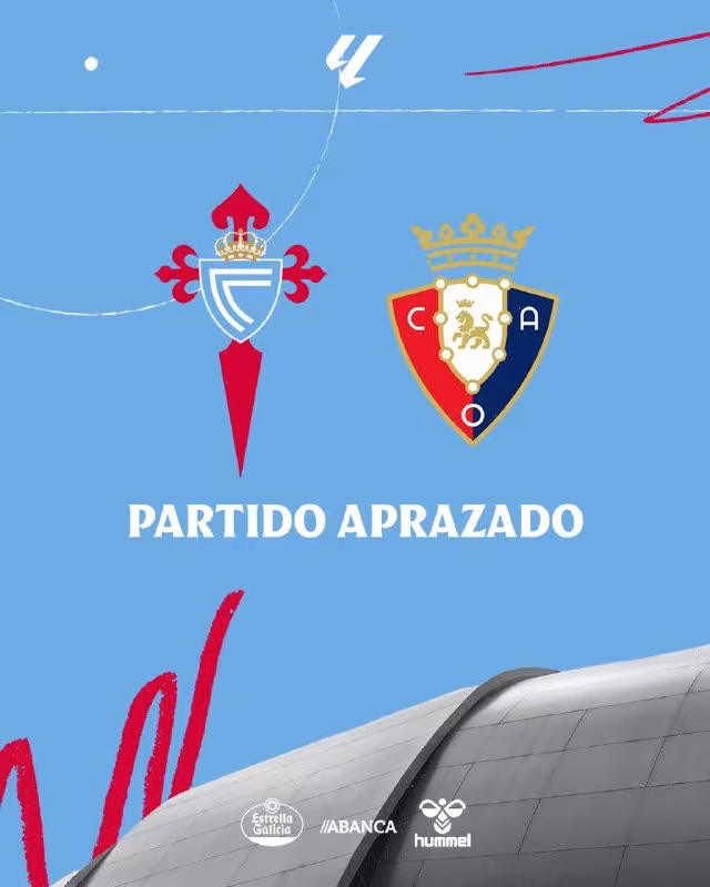 Selta va Osasuna uchrashuvi qoldirildi