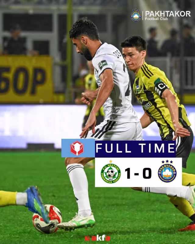 Neftchi 1:0 Paxtakor: Farg'onaliklar chorak finalga yo'l oldi