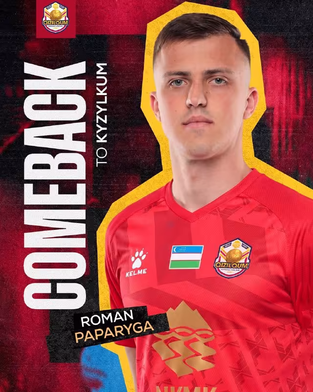 Roman Papariga «Qizilqum» safiga qaytdi