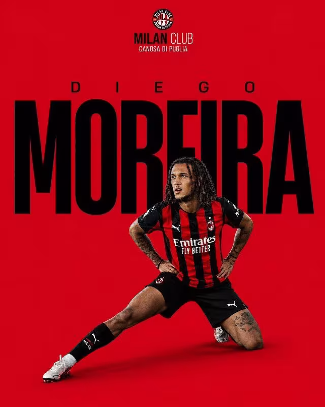 Diego Moreira Milan safiga o'tishga yaqin