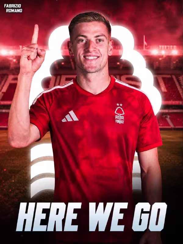 Liam Delap Nottingham Forest safiga o'tmoqda