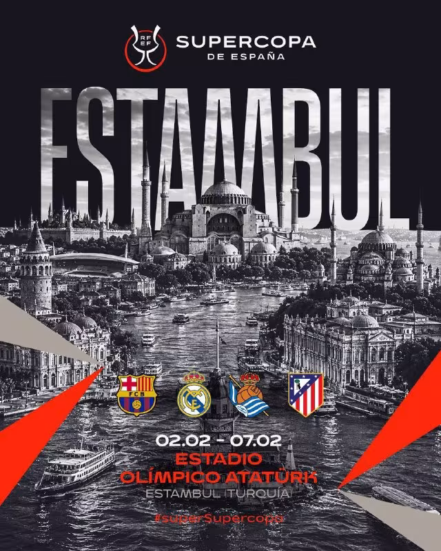 Ispaniya Superkubogi Istanbulda o'tkaziladi