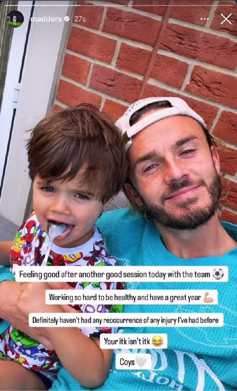 Jeyms Maddison o'zining jarohati haqidagi mish-mishlarga munosabat bildirdi