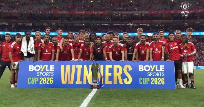 Manchester United Boyle Sports Cup 2026 g'olibiga aylandi