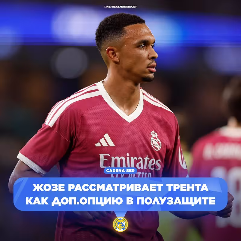 Trent Aleksander-Arnold "Real Madrid"da yarimhimoyachi sifatida ko'rilishi mumkin