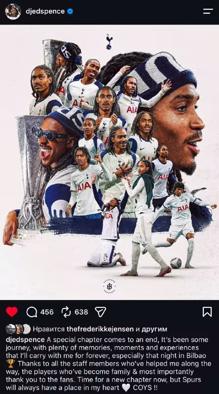 Jed Spens «Tottenxem» bilan xayrlashdi