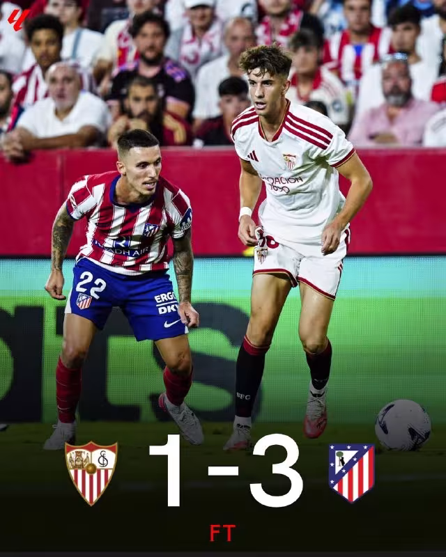 Sevilla 0:3 Atletico: Madridliklar ishonchli g'alaba qozondi
