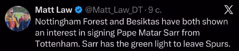 Papa Matar Sarrga «Beshiktosh» va «Nottingem Forest» qiziqish bildirmoqda