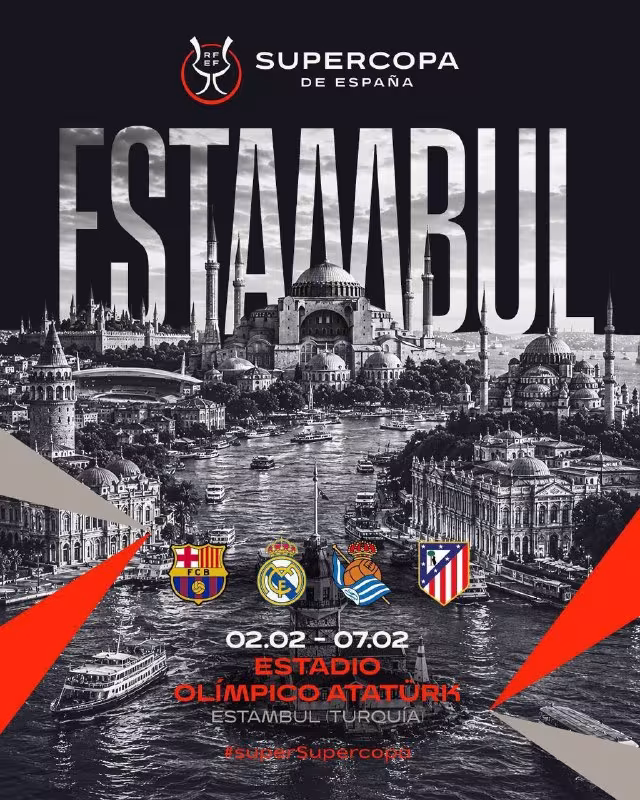 Ispaniya Superkubogi Istanbulda o'tkaziladi