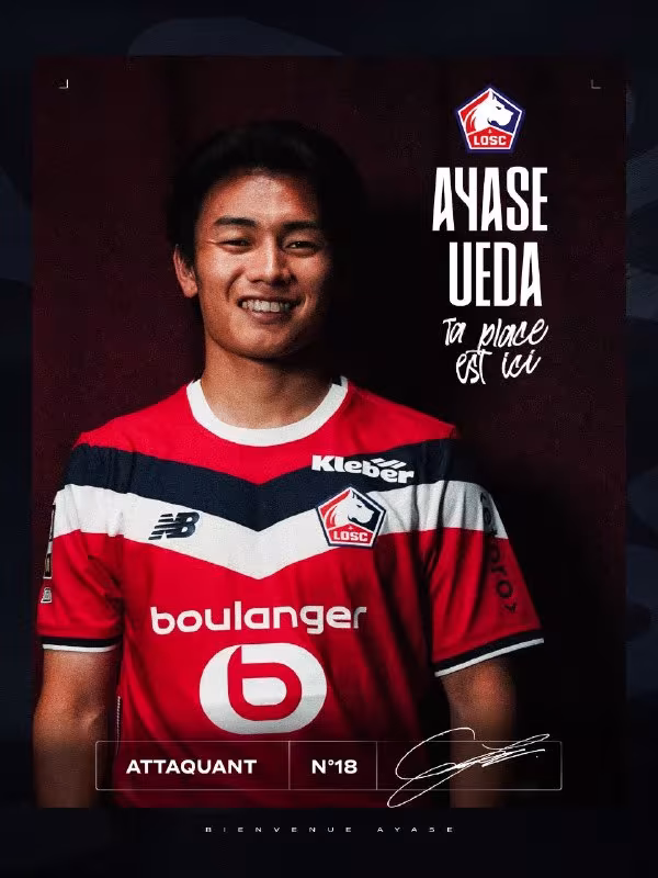 Ayase Ueda «Lill» futbolchisiga aylandi