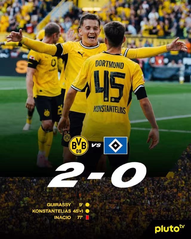 Borussiya D 2:0 Gamburg: Bundesligadagi g'alaba