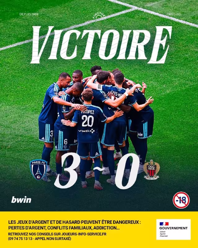 Paris FC yangi mavsumdagi ilk g'alabasini qo'lga kiritdi