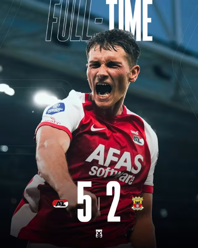 AZ 5:2 Go Ahead Eagles: Eredivizidagi yorqin g'alaba