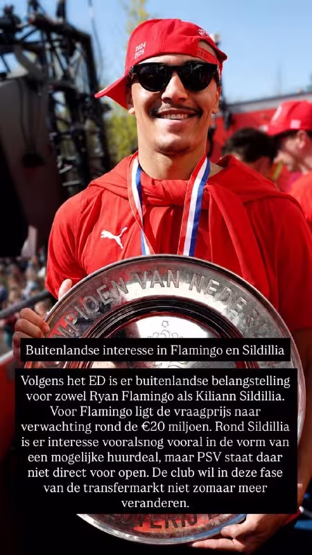 PSV futbolchilari uchun xorijdan qiziqishlar mavjud