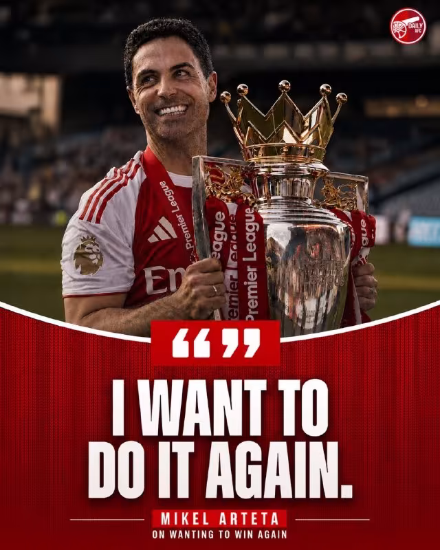 Mikel Arteta: "Yana g'alaba qozonishni istayman"