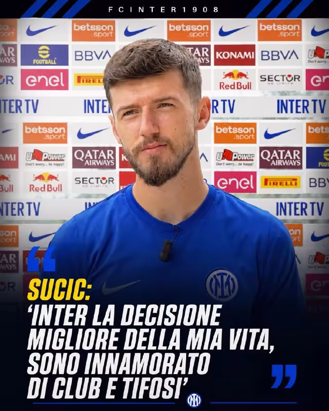 Petar Suchich: «Inter»dagi faoliyatim hayotimdagi eng to'g'ri qaror»