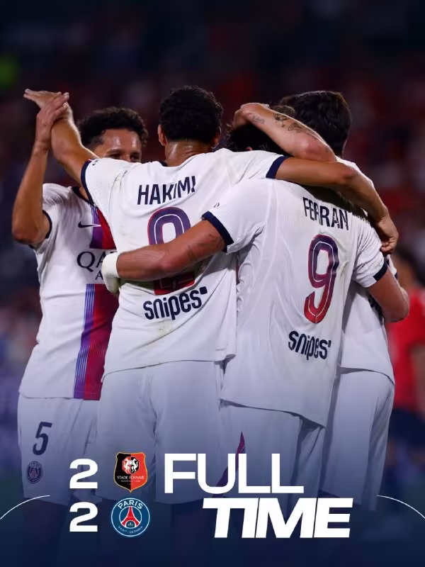 Renn 2:2 PSJ: Ferran dubli parijliklarni mag'lubiyatdan qutqarib qoldi