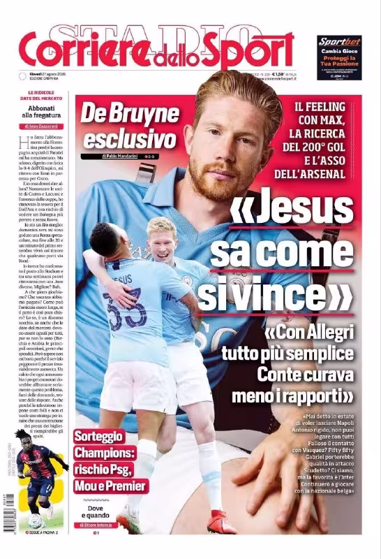 Kevin De Bruyne o'z kelajagi va faoliyatidagi 200-gol haqida gapirdi