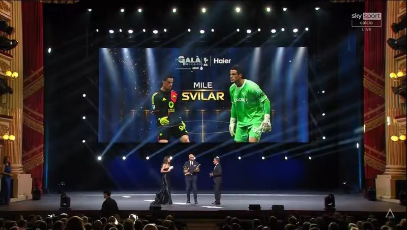 Mile Svilar «Gran Gala del Calcio» sovriniga ega chiqdi
