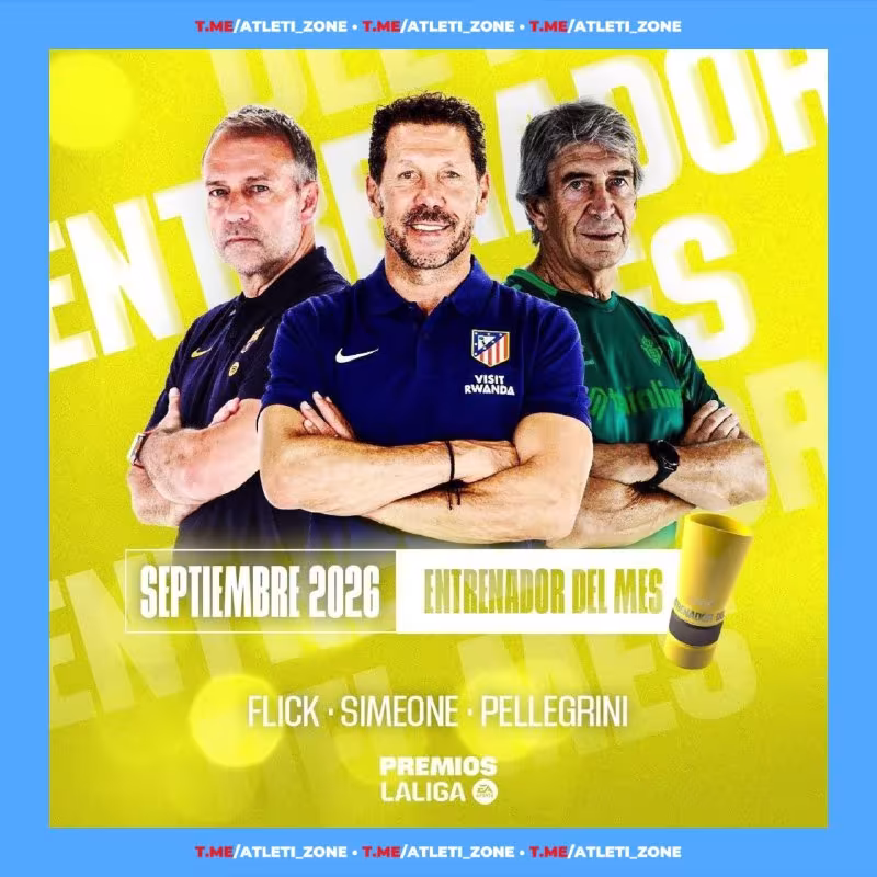 Diego Simeone oyning eng yaxshi murabbiyi bo'lishi mumkin
