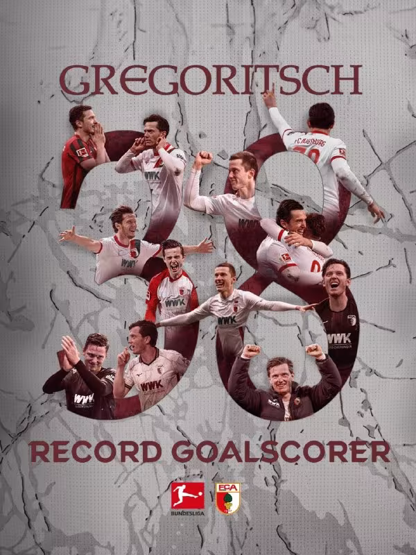 Mixael Gregorich «Augsburg» tarixidagi eng yaxshi to'purarga aylandi
