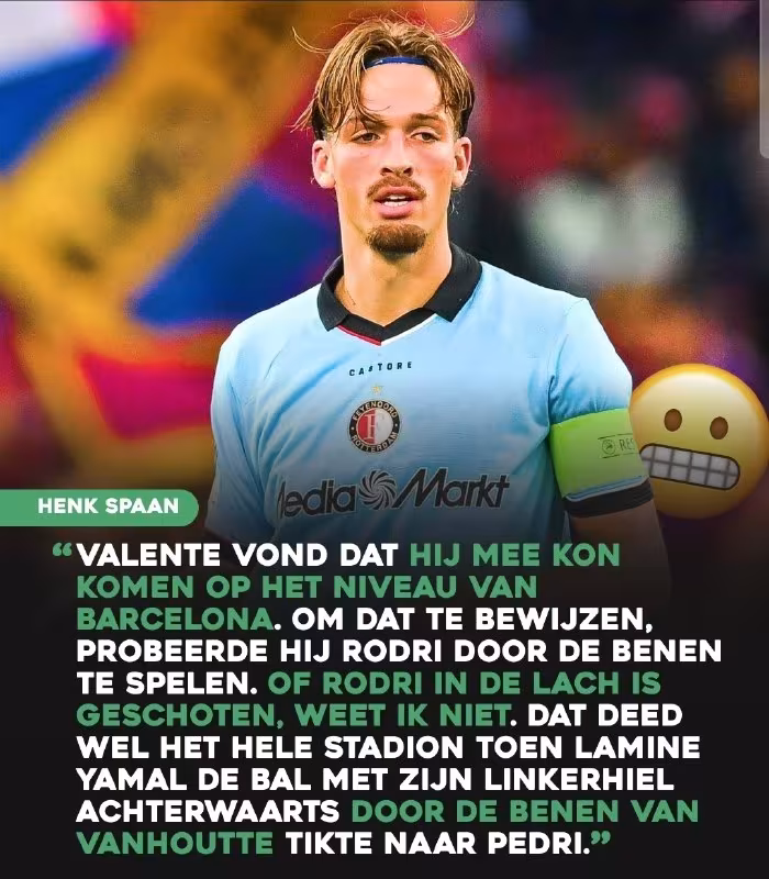 Henk Spaan: Lamine Yamalning mahorati stadionni lol qoldirdi
