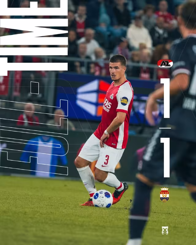 AZ Alkmaar Erediviziyada ochko yo'qotdi