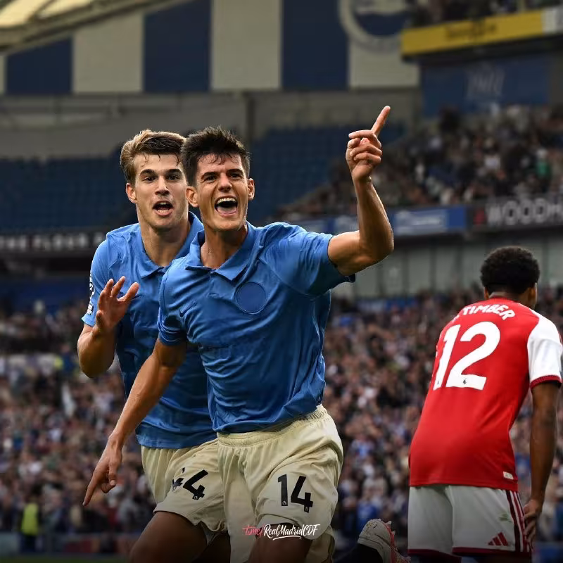 Brighton 3:0 Arsenal: Chema Andres gol urdi